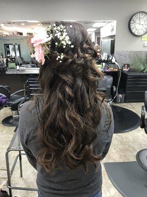 Formal half up style by Michelle