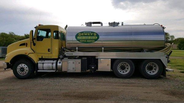 Dewey's Septic Services Truck