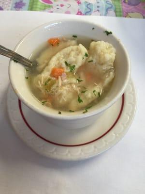 Chicken and dumpling soup. Delicious!