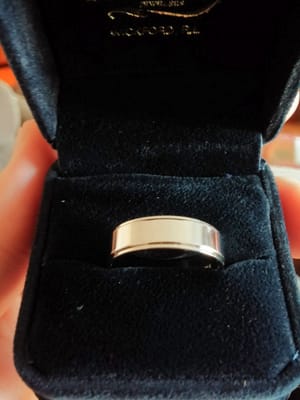 The ring that I will be wearing for the rest of my life!