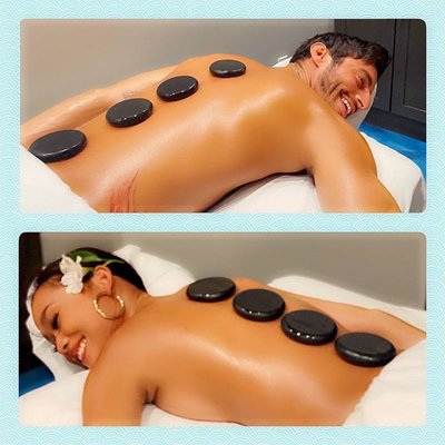 Hot stone massage