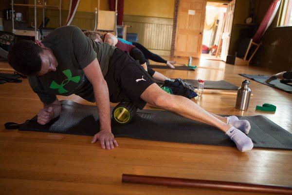 Foam Roller Deep Stretch class