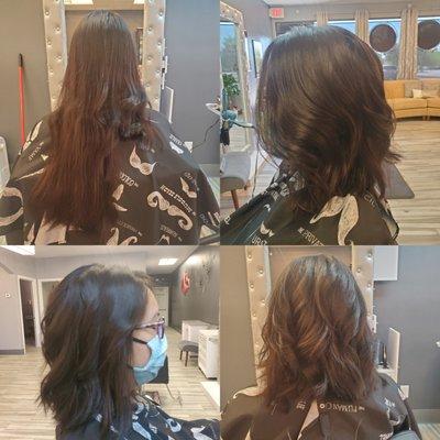 Hair Transformation by Adge!  Shaggy long bob