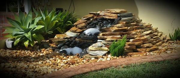 Pondless  waterfall  by Nerak Co  www.miami-landscape.com