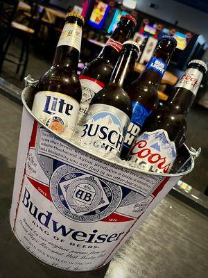 $11 Domestic Buckets Thursdays and Sundays!