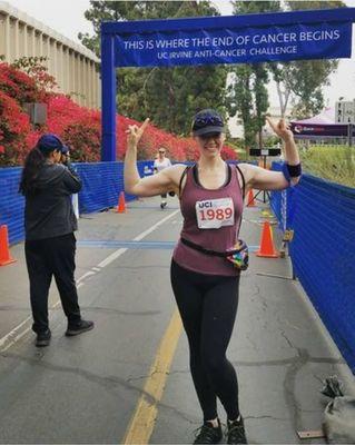 Client Tiffany ran her first 10k thanks to Mike's training!