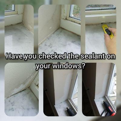 Seal: windows, doors, etc. check for any potential leaks/damage