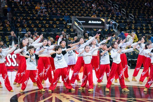 Students' performance for NBA Primetime Show at San Francisco Chase Center