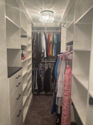 Primary closet