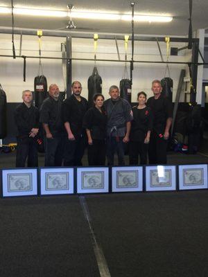 Adult Black Belts promotions.