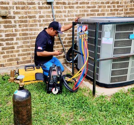 Our service technicians are ready to help with all your air conditioning needs!