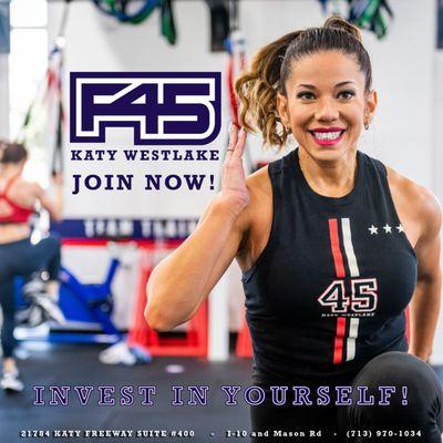 Invest In Yourself
F45 Katy Westlake