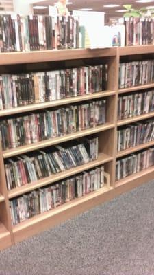 This library has a big variety of dvd's to check out from, $2 each.