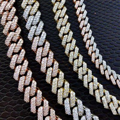 Solid diamond cuban link