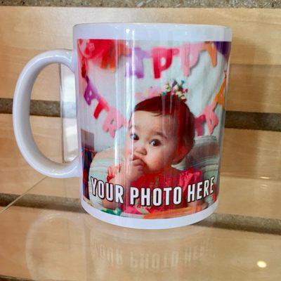 Sublimation - Full color photo quality images. Mugs 11oz. Make great gifts for any occasion or special event!