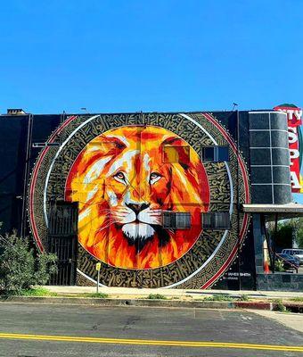 Mural on the side of City Spa.