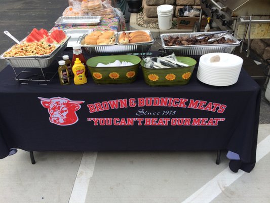 We do Catered Backyard BBQ's