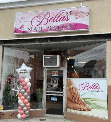 The entrance of the Nail Salon.