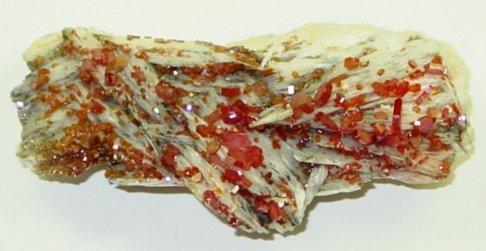 Vanadinite on Barite