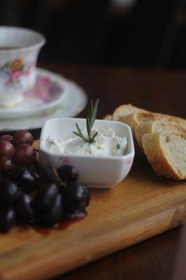 Roasted Grapes with Whipped Feta