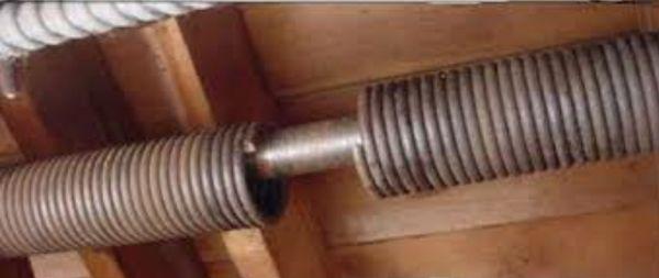 We carry/replace residential/commercial torsion springs. We can clamp your broken spring to keep you going if ordering is needed!