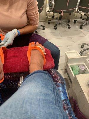 Super thorough pedi