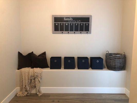 Mudroom bench