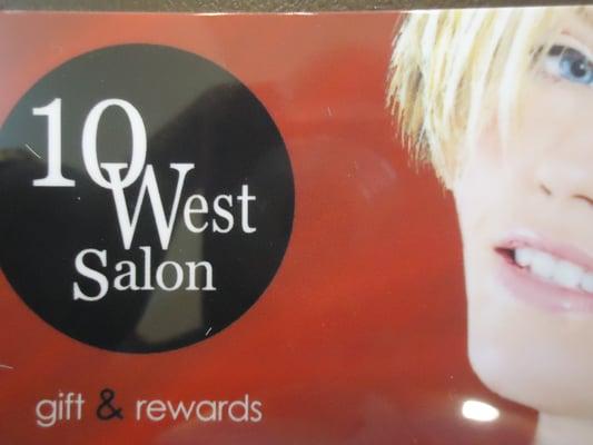 Earn 10 West Points for every $ spent at 10WestSalon in Chagrin Falls Ohio!