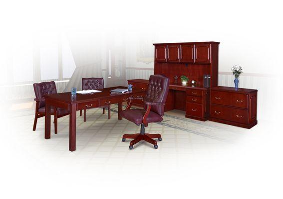 Looking for that traditional look- The Prestige collection all products from desking and storage to conferencing.