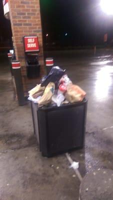 Every trash can looked like this. What a dump.