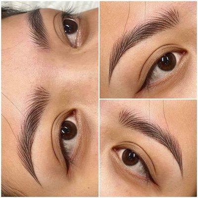 Nano hairstroke eyebrows