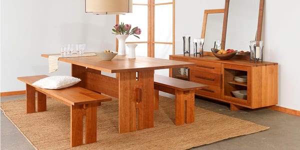 Our Modern American Dining Collection. Made locally in Vermont from sustainably harvested wood.