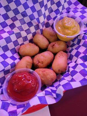 Mini corn dogs