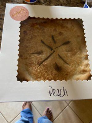 Boxed Peach Pie