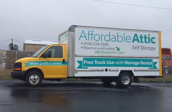 Rent a unit and use our truck "Free"!