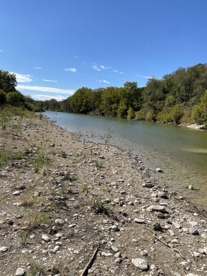 End of trail and riverbed