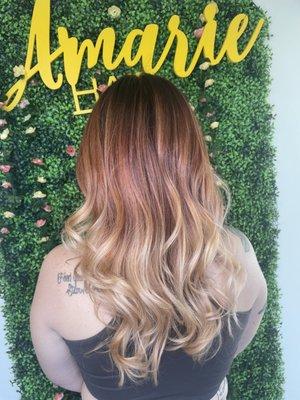 Balayage and style done by Amber. Book now! https://amariehair.glossgenius.com