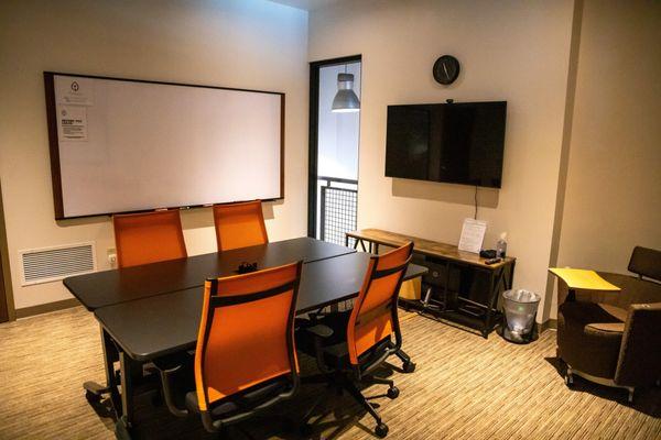 Private 4-6 person meeting room and part-time office