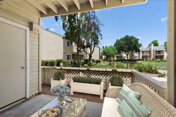 patio from 1 bedroom