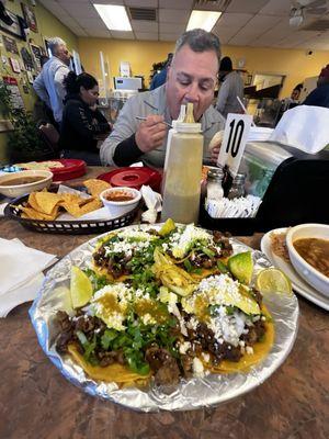 Street tacos are definitely authentic and so tasty.