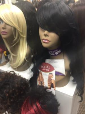 Huge array of beautiful wigs