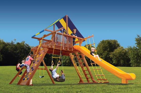 Superior Play Systems comes to Minnesota! We offer the highest quality premium cedar swing sets.  Come visit our showroom!