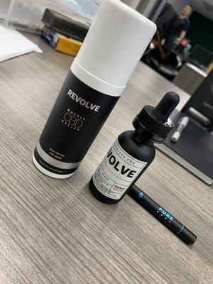 Revolve roll on gel and 1000mg tincture