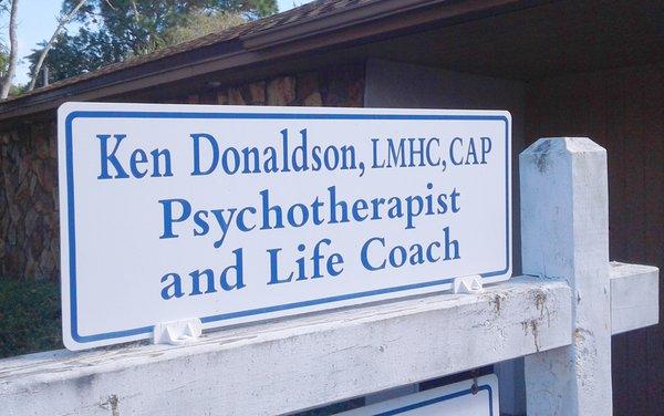 Ken Donaldson, Licensed Mental Health Counselor, Certified Addiction Professional, Certified Life Coach