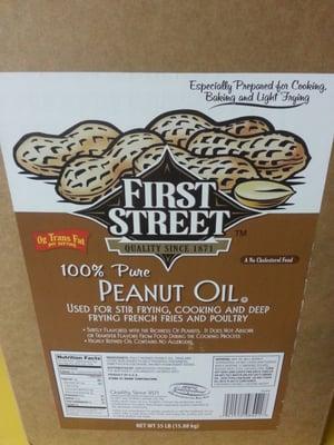 Peanut oil $40 ready to deep fry some turkeys huge box.