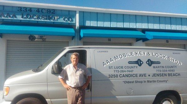 Oldest owned locksmith shop on the Treasure Coast.