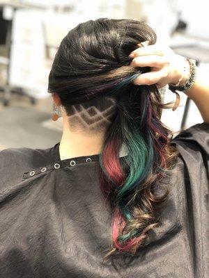 Spice up your style, but keep it professional by adding a hidden design and underlight color!  -Pulp Riot Color