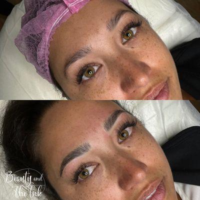 Microblading before and after