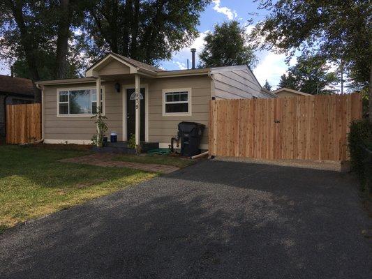 Driveway renovation & custom Gate installation