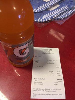 $3.20 cents for a single Gatorade seems a little pricey even for Powell. Just saying bring your own drinks. Plus use the Groupon